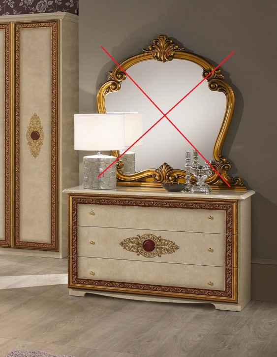 Kommode Agata ohne Spiegel in Beige Gold SALE SALE SALE