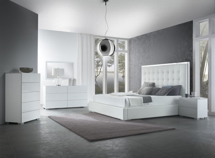 Schlafzimmer Giorgio 160x200 cm in weiss