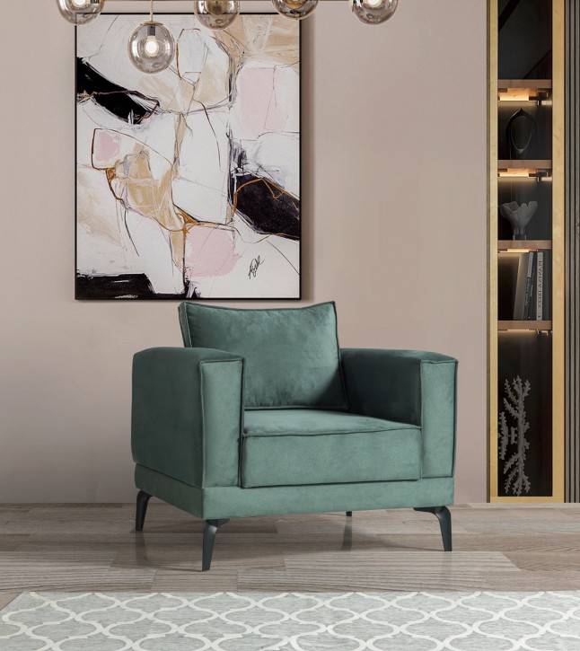 Sessel Pandi in grün modern