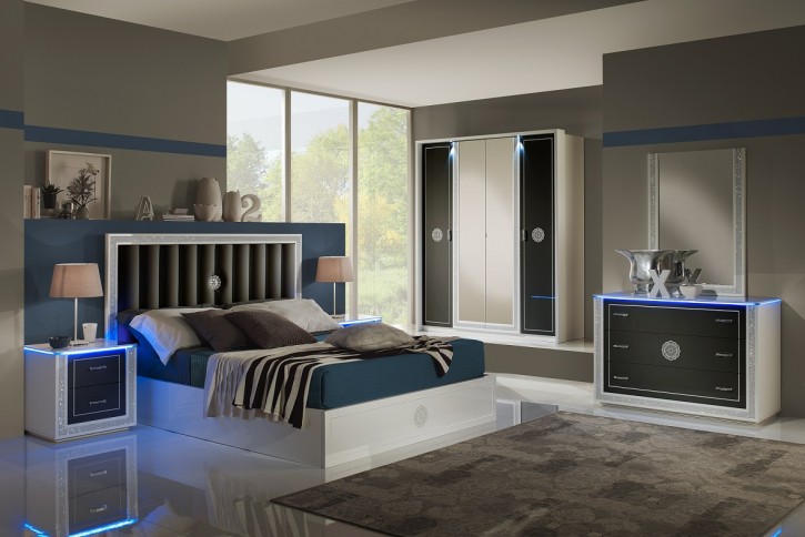 schlafzimmer modern schwarz weiss, schlafzimmer modern, Design ideen