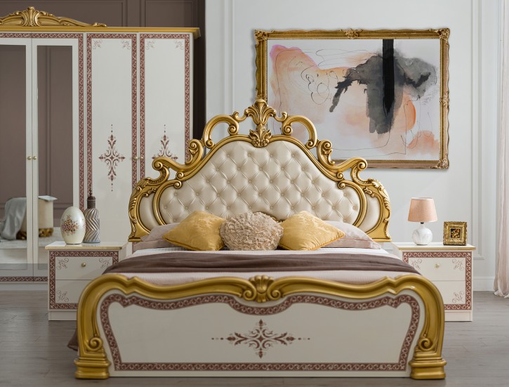 Bett  Grace 160x200 cm königlich italienisch Barock Moebel