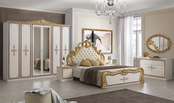 Schlafzimmer Grace in beige barock königlich