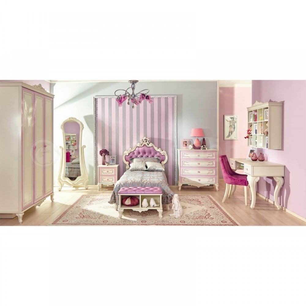 Mädchenzimmer Marie in Weiss Lila Prinzessin eBay