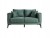 Couch Pandi 2-Sitzer Sofa in grün modern