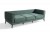 Couch Pandi 3-Sitzer Sofa in grün