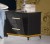 Schlafzimmer Elegance in schwarz gold mit 7-Zonen Matratze Höhe 20 cm / ohne Lattenrost / mit Schrank 4 türig