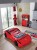 Autobett Kinderzimmer Garage in rot für Autofans ohne Matratze