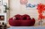 Sofa Lippen Mund Lips in rot Sitzgarnitur