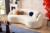 Couch Set 3-teilig Elips Modern Strickstoff Creme
