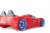 Autobett Turbo Drift Vollfunktion in Rot inkl. Lattenrost LED USB und Sound ohne Matratze