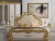 Schlafzimmer Grace in beige barock königlich mit 7-Zonen Matratze Höhe 20 cm